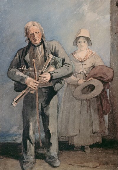 Joueur de cornemuse aveugle - Luke Clennell